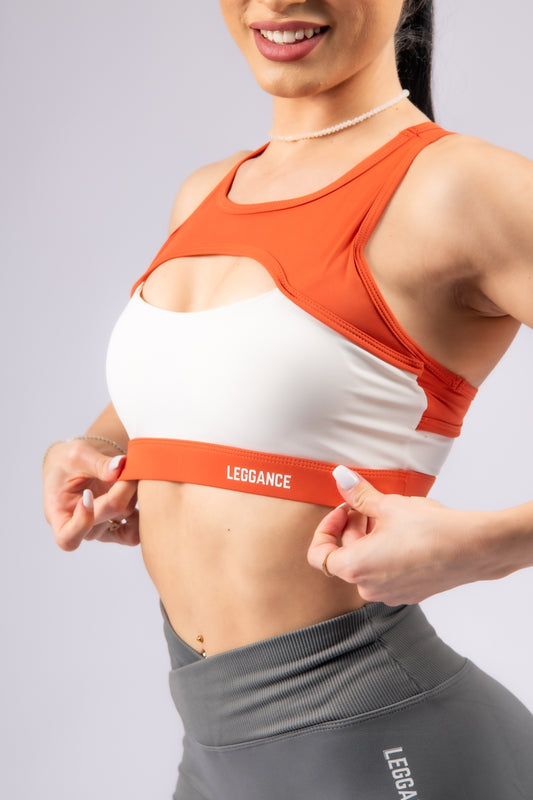 sport Lift-Up Orange Bra