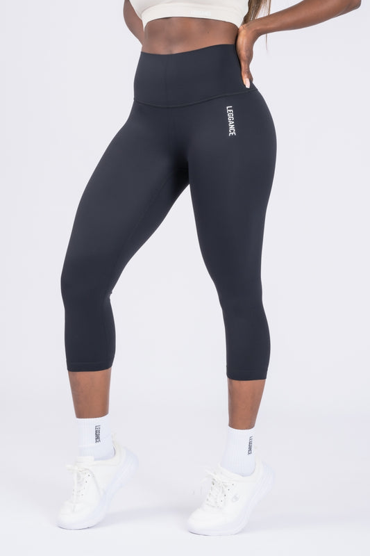 Soft-Skin Capri Black Leggings