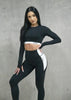 Top Crop Athletic Shape Black